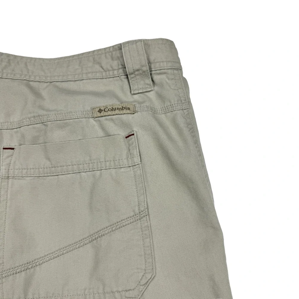 Columbia Outdoor Pants Men's 40x30‎ Khaki Omni-Shield Hiking Utility Cotton